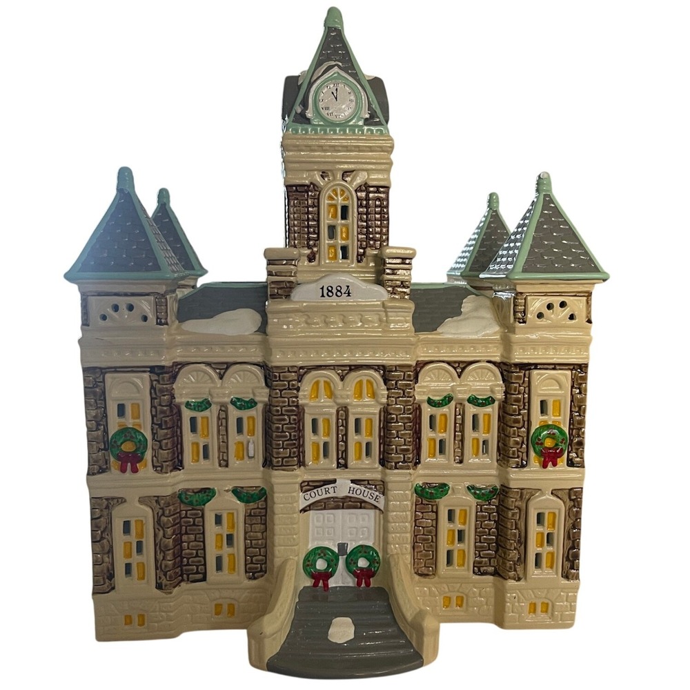 Department 56 Snow Village County Courthouse 1884 Christmas Village Building